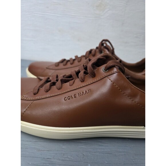 Cole Haan Grand Plus Crosscourt C36924 Sneakers Mens Sz 10.5 British Tan Leather main image 4
